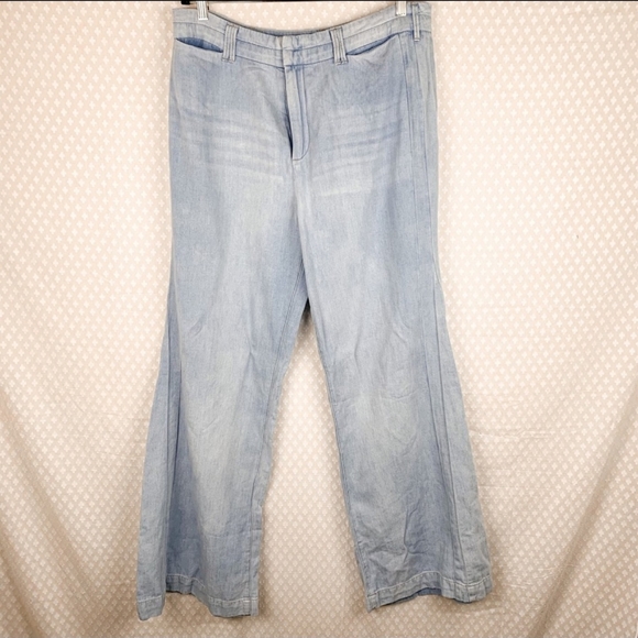 Anthropologie NWT Cotton Linen Wide Leg Pa… - Picture 3 of 6